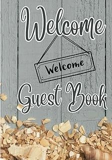 Independently Published Welcome Guest Book: Hardback Beach Theme, Holiday Journal For A Relaxing Coastal Getaway ürün görseli 1