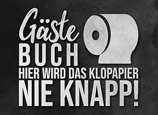 Gästebuch Hier Wird Das Klopapier Nie Knapp!: Wc Klobuch Für Gäste Zum Eintragen I Eintragbuch Lustiges Partygeschenk Zur Einweihung I Kloordnung I ürün görseli 1