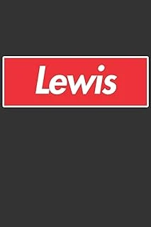 Lewis: Lewis Planner Calendar Notebook Journal, Personal Named Firstname Or Surname For Someone Called Lewis For Christmas Or Birthdays This Makes The Perfect Personolised Custom Name Gift For Lewis ürün görseli 1