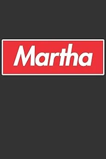 Martha: Martha Planner Calendar Notebook Journal, Personal Named Firstname Or Surname For Someone Called Martha For Christmas Or Birthdays This Makes ... Personolised Custom Name Gift For Martha ürün görseli 1