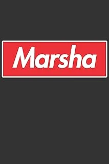 Marsha: Marsha Planner Calendar Notebook Journal, Personal Named Firstname Or Surname For Someone Called Marsha For Christmas Or Birthdays This Makes ... Personolised Custom Name Gift For Marsha ürün görseli 1