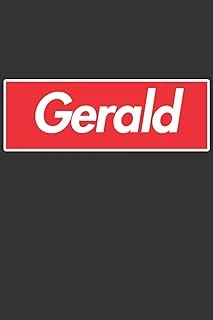 Gerald: Gerald Planner Calendar Notebook Journal, Personal Named Firstname Or Surname For Someone Called Gerald For Christmas Or Birthdays This Makes ... Personolised Custom Name Gift For Gerald ürün görseli 1