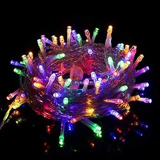 Robeve 10 Metre 100 Ledli Fişli Led Işık Rgb Karışık Renk Yılbaşı Led Işık Dekor Lambası Yılbaşı Ağacı Işığı Organizasyon Led Işık Düğün Nişan Kına Organizasyon Işığı Yılbaşı Led Işığı ürün görseli 1