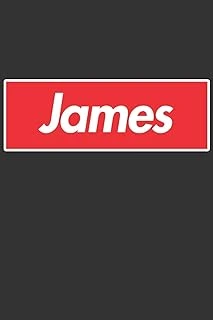 James: James Planner Calendar Notebook Journal, Personal Named Firstname Or Surname For Someone Called James For Christmas Or Birthdays This Makes The Perfect Personolised Custom Name Gift For James ürün görseli 1