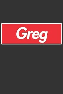 Greg: Greg Planner Calendar Notebook Journal, Personal Named Firstname Or Surname For Someone Called Greg For Christmas Or Birthdays This Makes The Perfect Personolised Custom Name Gift For Greg ürün görseli 1