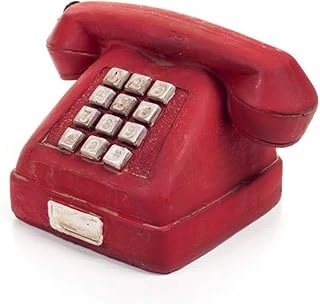 Decotown Nostaljik Kırmızı Telefon Biblo ürün görseli 1
