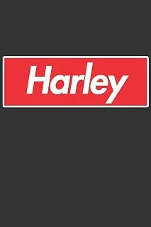 Harley: Planner Calendar Notebook Journal, Personal Named Firstname Or Surname For Someone Called For Christmas Or Birthdays This Makes ... Personolised Custom Name Gift For ürün görseli 1
