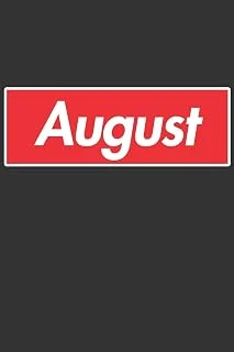 August: August Planner Calendar Notebook Journal, Personal Named Firstname Or Surname For Someone Called August For Christmas Or Birthdays This Makes ... Personolised Custom Name Gift For August ürün görseli 1
