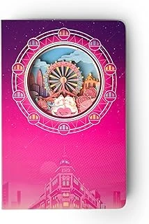 Ecrou Dönme Dolap Temalı 3D Stereo Katmanlı Oyma Sayfalı Defter Ajanda Bloknot 20,8 X 14 Cm 120 Yaprak ürün görseli 1