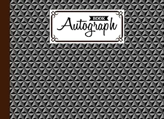 Autograph Book: Hexagons Cover | Memory Book, Signature Celebrity Memorabilia Album Gift, Size 8.25" X 6" By Mary Folan ürün görseli 1