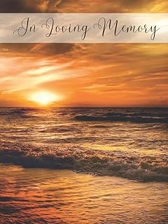 In Loving Memory Condolence Guest Book Hardcover Begrafenis - Gastenboek Memorial Guest Book Gastenboek Voor Begrafenis: Celebration Of Life Guest Book Memorial Service And Funeral ürün görseli 1