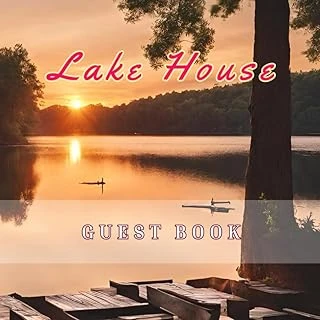 Independently Published Guest Book: Lake House, Welcome Vacation Rental Sign In Log Book Great For Cabins, Airbnb, Bed & Breakfast, Guest House | Nature Mountain | Visitor Guest Books | Sun ürün görseli 1