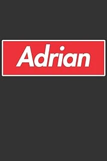 Adrian: Adrian Planner Calendar Notebook Journal, Personal Named Firstname Or Surname For Someone Called Adrian For Christmas Or Birthdays This Makes ... Personolised Custom Name Gift For Adrian ürün görseli 1