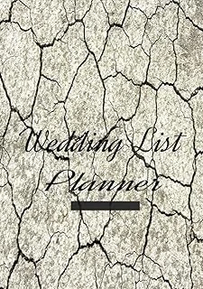 Wedding List Planner: Crack Texture Guest List, Guest Book, Wedding Guest List Planner, Help Keep Track Of Guest And Their Gift'S ürün görseli 1