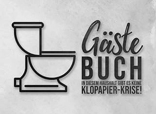 Klo Gästebuch In Diesem Haushalt Gibt Es Keine Klopapier-Krise!: Wc Klobuch Für Gäste Zum Eintragen I Eintragbuch Lustiges Partygeschenk Zur Einweihung I Kloordnung I ürün görseli 1
