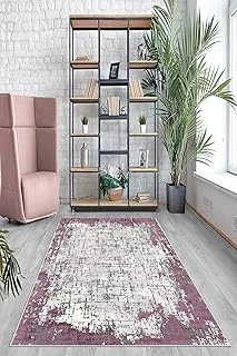 Pelangi Mor Batik Desen Renk Geçişli Yıkanabilir Kaymaz Taban Tutmaz Salon Halısı Yolluk, Mor 100 X 300, 74571020100300728 ürün görseli 1