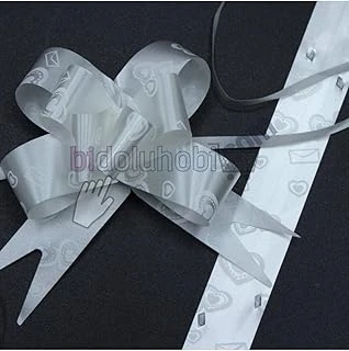 Bidoluhobi Paket Süsü Pratik Fiyonk 10'Lu 35 Cm Beyaz ürün görseli 1
