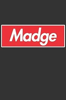 Madge: Madge Planner Calendar Notebook Journal, Personal Named Firstname Or Surname For Someone Called Madge For Christmas Or Birthdays This Makes The Perfect Personolised Custom Name Gift For Madge ürün görseli 1