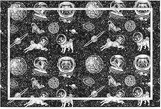 Monnhein Tasarımlı Dekoratif Kapı Önü Paspas, Dış Mekan/Ev İçi/Banyo/Mutfak/Yatak Odası/Giriş Paspasları (Black Space, 45X70) ürün görseli 1