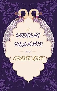 Wedding Planner And Organizer Guest List: Wedding Guest List: Wedding Guest Tracker, Cream&Purple Cover Wedding Guest Planner List, List Names And ... Inch) (Wedding Planning Organization Book) ürün görseli 1