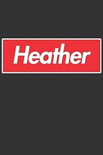 Heather: Heather Planner Calendar Notebook Journal, Personal Named Firstname Or Surname For Someone Called Heather For Christmas Or Birthdays This ... Personolised Custom Name Gift For Heather ürün görseli 1