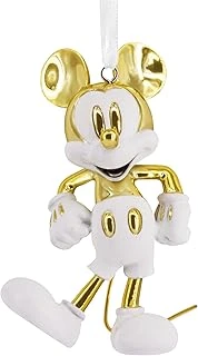 Hallmark Mickey Mouse Beyaz Altın Noel Süsü, Seramik, Hayranları Için Hediyeler ürün görseli 1