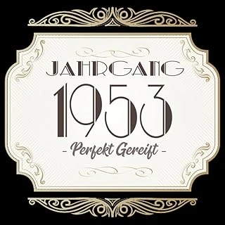Independently Published Jahrgang 1953 Perfekt Gereift: Cooles Geschenk Zum 70. Geburtstag Geburtstagsparty Gästebuch Eintragen Von Wünschen Und Sprüchen Lustig 1953 Geboren | Logo Edel Gold Vin ürün görseli 1