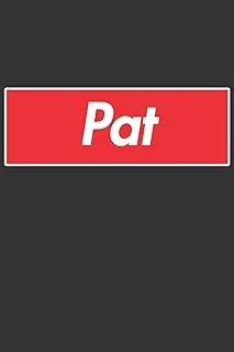 Pat: Pat Planner Calendar Notebook Journal, Personal Named Firstname Or Surname For Someone Called Pat For Christmas Or Birthdays This Makes The Perfect Personolised Custom Name Gift For Pat ürün görseli 1