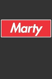 Marty: Marty Planner Calendar Notebook Journal, Personal Named Firstname Or Surname For Someone Called Marty For Christmas Or Birthdays This Makes The Perfect Personolised Custom Name Gift For Marty ürün görseli 1