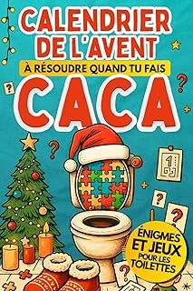 Calendrier De L'Avent Énigmes Et Jeux Pour Les Toilettes: Livre Pour Attendre Noël Avec Casse-Têtes, Puzzles, Enquêtes | Cahier Comme Tivités Pour Adolescents Et Adultes À Résoudre Quand Tu Fais Caca ürün görseli 1