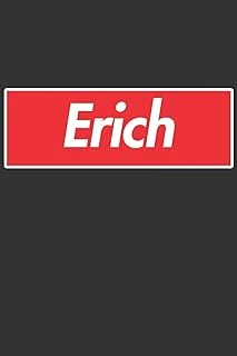Erich: Erich Planner Calendar Notebook Journal, Personal Named Firstname Or Surname For Someone Called Erich For Christmas Or Birthdays This Makes The Perfect Personolised Custom Name Gift For Erich ürün görseli 1