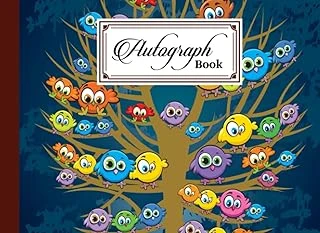 Autograph Book: Birds Cover | Memory Book, Signature Celebrity Memorabilia Album Gift, Size 8.25" X 6" By Antonie Kretschmer ürün görseli 1