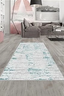 Pelangi Yeşil Eskitme Desen Yıkanabilir Kaymaz Taban Tutmaz Salon Halısı Yolluk, Yeşil 80 X 600, 135814880600728 ürün görseli 1