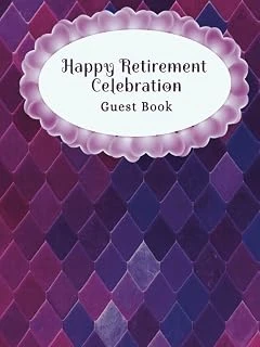 Happy Retirement Celebration Guest Book Hardcover, 8.5X11, 120 Pages ürün görseli 1