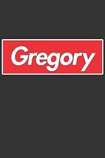 Gregory: Gregory Planner Calendar Notebook Journal, Personal Named Firstname Or Surname For Someone Called Gregory For Christmas Or Birthdays This ... Personolised Custom Name Gift For Gregory ürün görseli 1