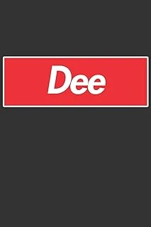 Dee: Dee Planner Calendar Notebook Journal, Personal Named Firstname Or Surname For Someone Called Dee For Christmas Or Birthdays This Makes The Perfect Personolised Custom Name Gift For Dee ürün görseli 1