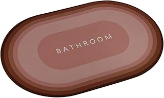 Sihirli Su Emici Banyo Çok Amaçlı Kaydırmaz Tabanlı Paspas 58 X 38 Cm, Gül Kurusu ürün görseli 1