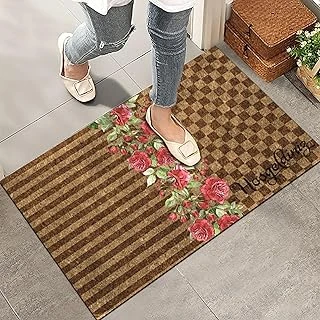 Monnhein Kapı Önü Paspası - Şık Kapı Paspası | Ev, Ofis Dış Mekân Kullanımı İçin (Vintage Gül) 45X65 ürün görseli 1