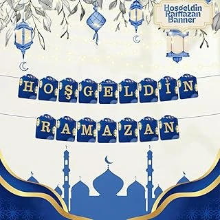 "Hoş Geldin Ramazan" Dekorlu Süsü, Ramazan Süsleri, Ramazan Tavan Süsü ürün görseli 1