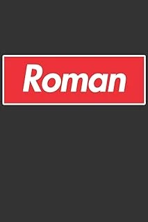 Roman: Roman Planner Calendar Notebook Journal, Personal Named Firstname Or Surname For Someone Called Roman For Christmas Or Birthdays This Makes The Perfect Personolised Custom Name Gift For Roman ürün görseli 1