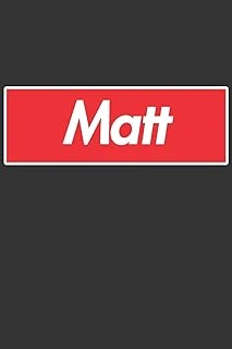 Matt: Matt Planner Calendar Notebook Journal, Personal Named Firstname Or Surname For Someone Called Matt For Christmas Or Birthdays This Makes The Perfect Personolised Custom Name Gift For Matt ürün görseli 1