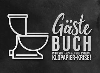 Gästebuch In Diesem Haushalt Gibt Es Keine Klopapier-Krise!: Wc Klobuch Für Gäste Zum Eintragen I Eintragbuch Lustiges Partygeschenk Zur Einweihung I Kloordnung I ürün görseli 1