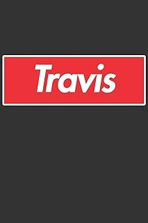 Travis: Travis Planner Calendar Notebook Journal, Personal Named Firstname Or Surname For Someone Called Travis For Christmas Or Birthdays This Makes ... Personolised Custom Name Gift For Travis ürün görseli 1