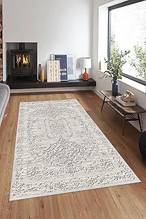 Pelangi Gri Osmanlı Motifler Eskitme Yıkanabilir Kaymaz Taban Tutmaz Salon Halısı Yolluk, Gri 160 X 240, 74571065160240728 ürün görseli 1
