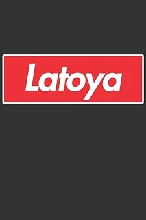 Latoya: Latoya Planner Calendar Notebook Journal, Personal Named Firstname Or Surname For Someone Called Latoya For Christmas Or Birthdays This Makes ... Personolised Custom Name Gift For Latoya ürün görseli 1