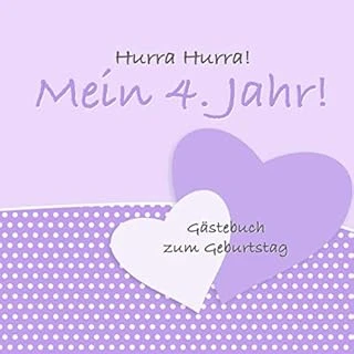 Hurra Hurra! Mein 4. Jahr!: Gästebuch Vierter Geburtstag I Violett I Für 25 Gäste I Geschriebene Glückwünsche & Die Schönsten Fotos I Quadratisch I Softcover I Mitbringsel Kleinkind Geburtsta ürün görseli 1