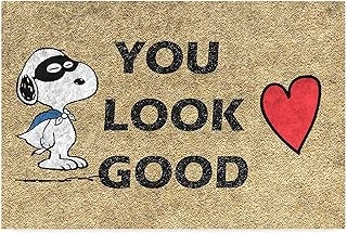 Monnhein Tasarımlı Dekoratif Kapı Önü Paspas, Dış Mekan/Ev İçi/Banyo/Mutfak/Yatak Odası/Giriş Paspasları (You Look Good, 45X70) ürün görseli 1