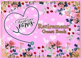 Independently Published Nurse Retirement Guest Gook Thank You: Appreciation Gift For Nurse, Unique Nurse Retirement Present For Retirement Party, 8.25 X 6 Inch, 120 Pages. ürün görseli 1