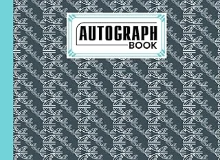 Autograph Book: Rectangles Cover | Memory Book, Signature Celebrity Memorabilia Album Gift, Size 8.25" X 6" By Alexandra Arnold ürün görseli 1