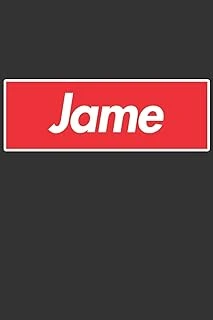 Jame: Jame Planner Calendar Notebook Journal, Personal Named Firstname Or Surname For Someone Called Jame For Christmas Or Birthdays This Makes The Perfect Personolised Custom Name Gift For Jame ürün görseli 1
